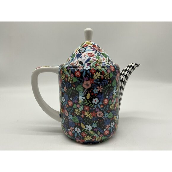 Gracie Stechcol Mad Hatter Design TEAPOT Bone China Made in England Collectible - Picture 10 of 16